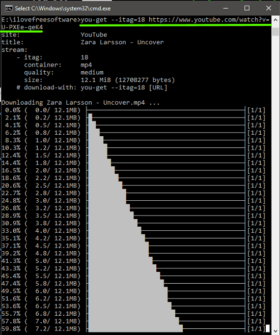 downloading specific video in different quality