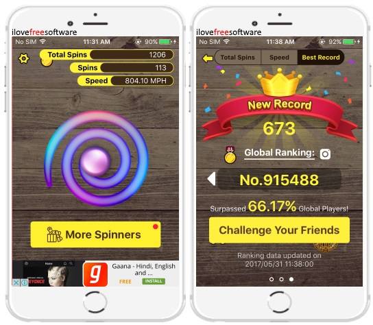 fidget spinner games for iPhone