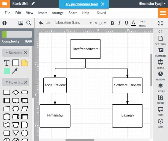 lucidchart create wbs online