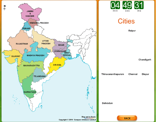 online map of india