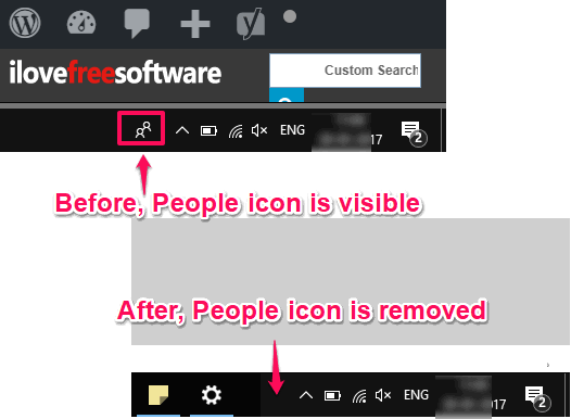 people icon removed from taskbar in windows 10