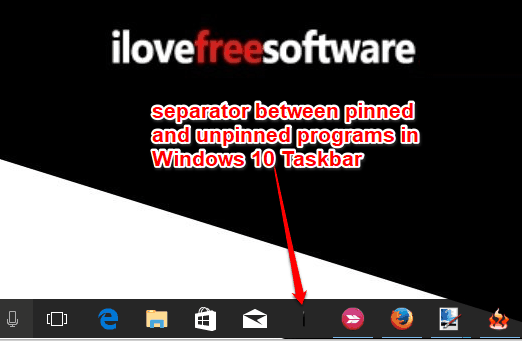 separator added between pinned and unpinned programs