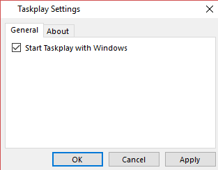 taskplay settings