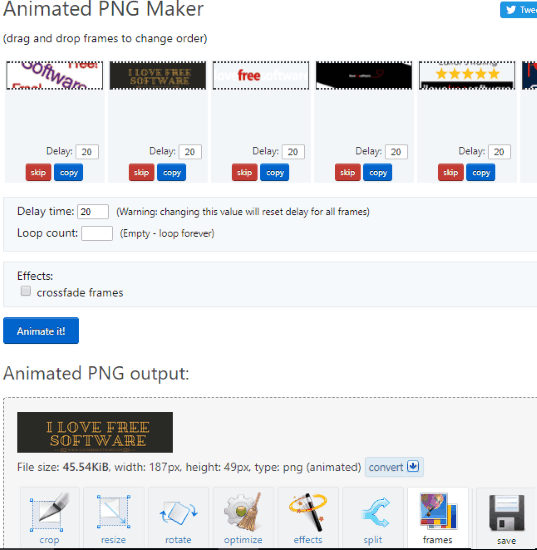 Animated PNG Maker