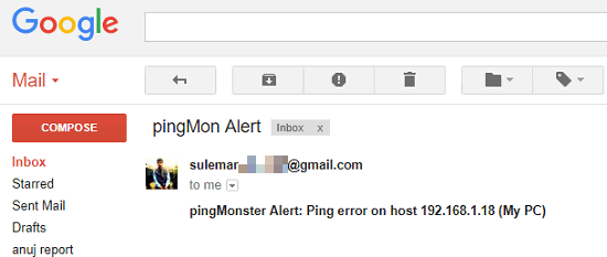 Free Ping Monitor Software with Email Alerts, Monitor Multiple Hosts