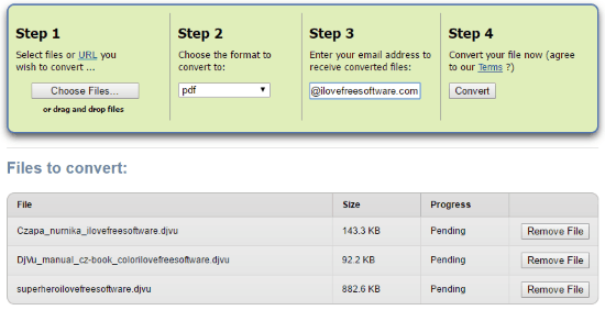 Zamzar file converter