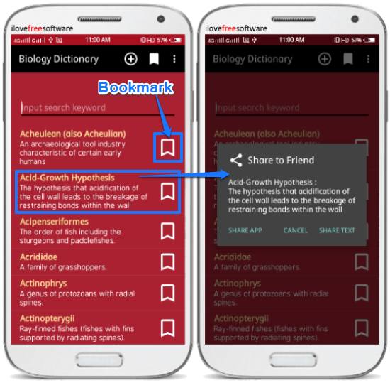 biology dictionary android offline app