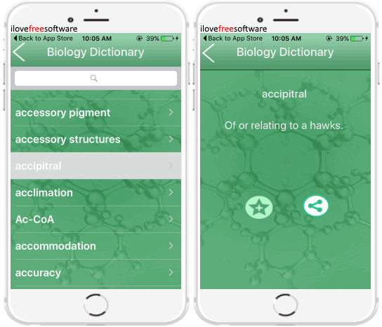 biology dictionary offline free