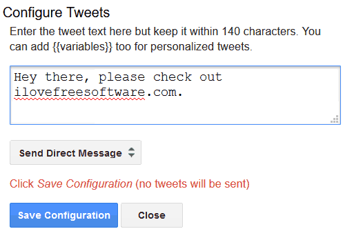 configure twitter dm to be sent to multiple users