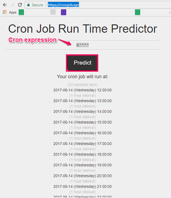 cron job runtime prediction in action
