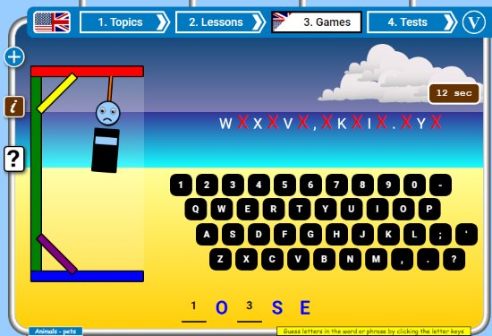 englishactivities- online hangman game for kids