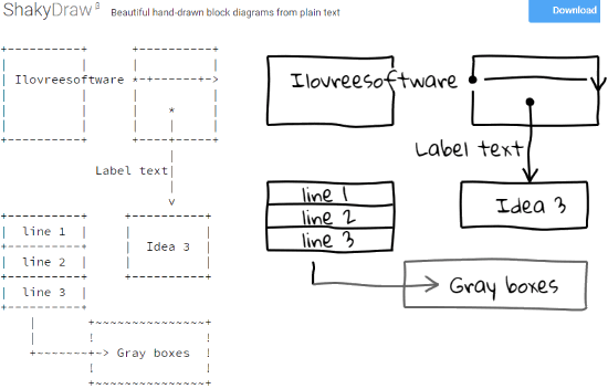 free website to draw diagrams from plain text