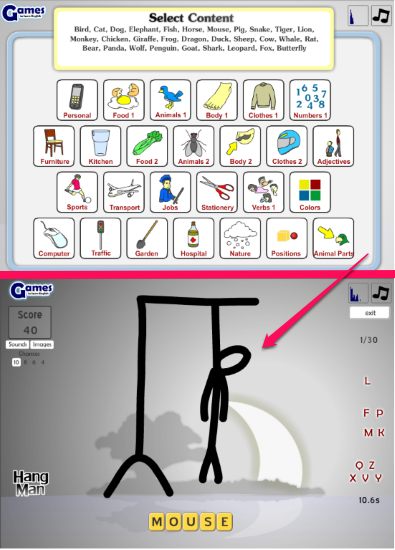 gamestolearnenglish- free online hangman game for kids