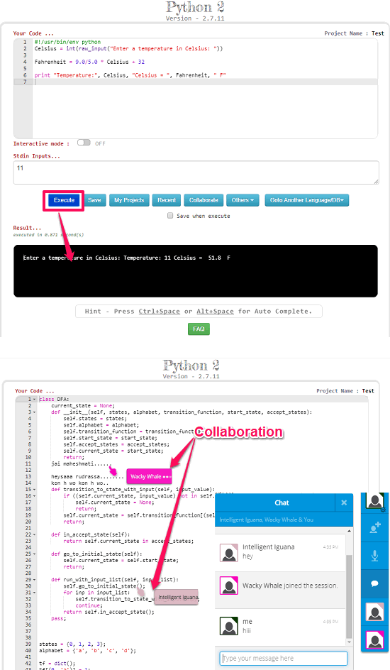 jdoodle online run python