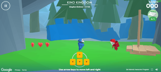 kind kingdom google interland gameplay