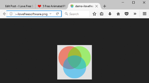 play animated png files using firefox browser