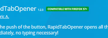 RapidTabOpener Firefox