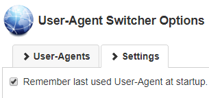 remember last user user agent