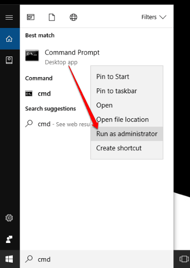 run command prompt as administrator