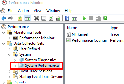 select system performance