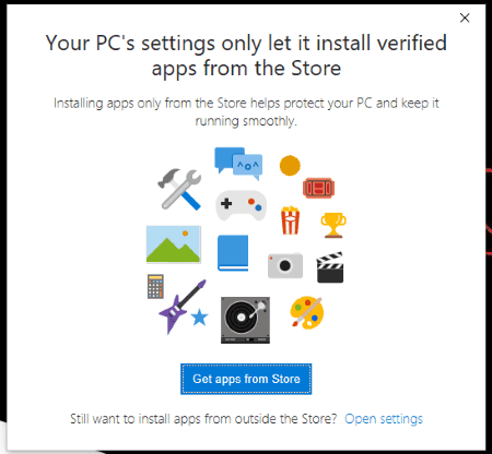 third-party app installation is blocked