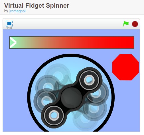 virtual fidget spinner
