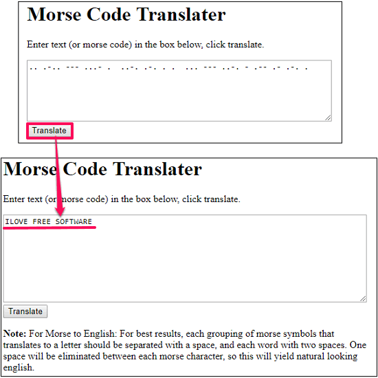 Morse Code Translater