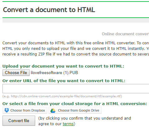 Online HTML Converter