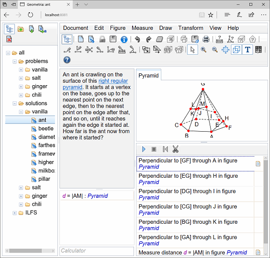 Software to Visualize and Solve Problems in Solid Geometry