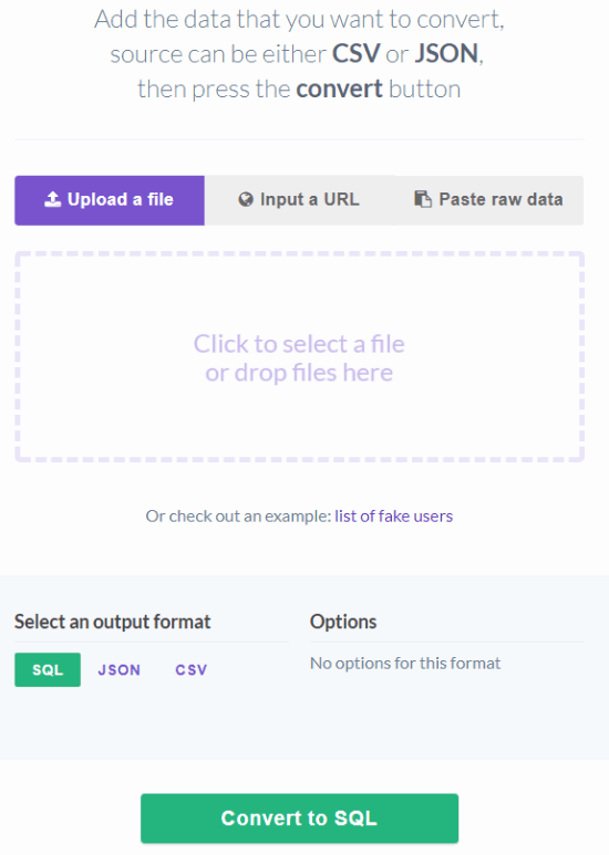 Sqlify interface