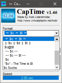captime time format