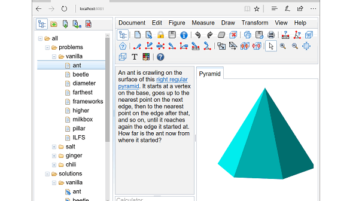 free Software to Visualize and Solve Problems in Solid Geometry