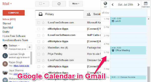 How To See Google Calendar In Gmail As Sidebar