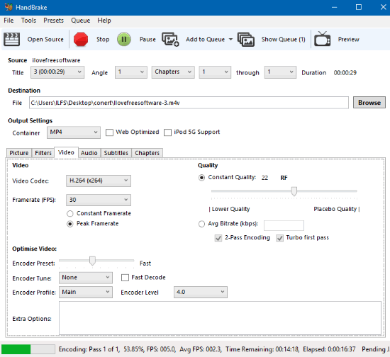 handbrake- bulk compress videos