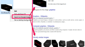 how to perform google image search from windows context menu