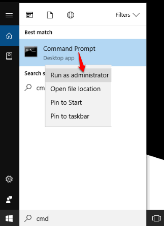 open elevated command prompt