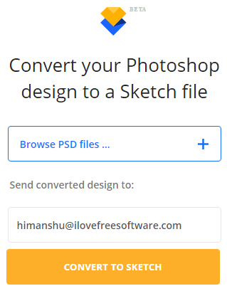 select psd files to convert into sketch files