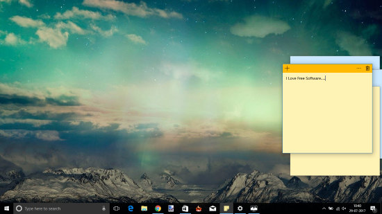 spotlight image set as desktop background in windows 10