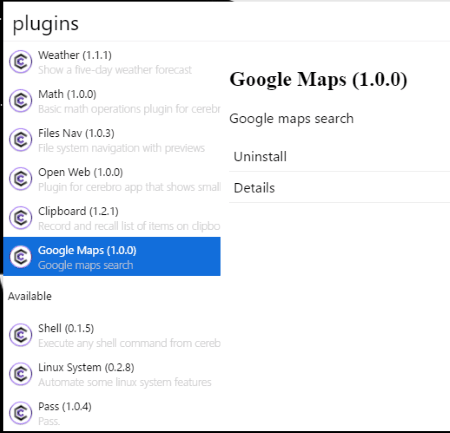 view and install plugins