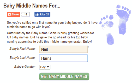 online baby names generator