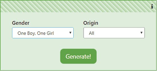 twins - Baby Names Generator