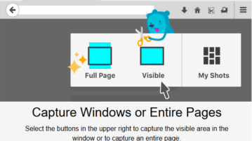 capture entire webpage in firefox without any add-on