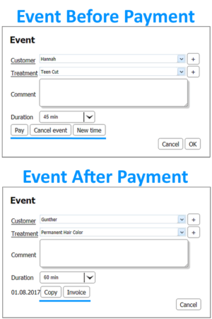 Events - Salon Management Software
