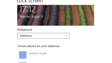 disable slideshow for lock screen in windows 10