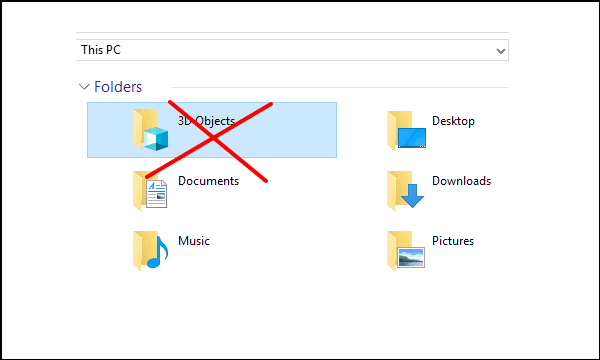How To Remove 3D Objects Folder From This PC In Windows 10