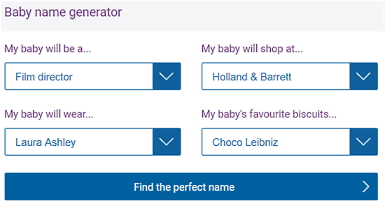 online baby names generator