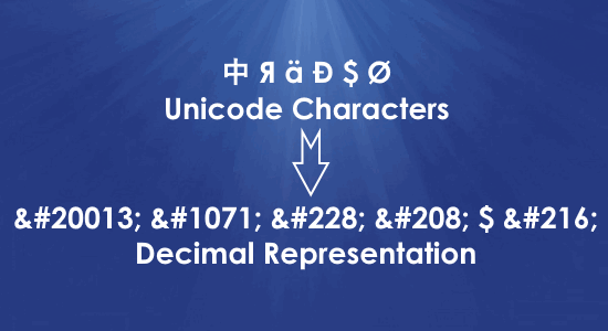 unicode character converter