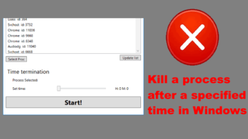How to Schedule Time to Terminate a Process in Windows