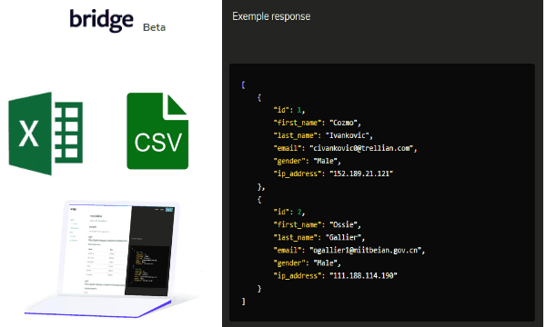 Create REST API from Excel, CSV File Online with this Free Website