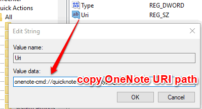 copy onenote uri path